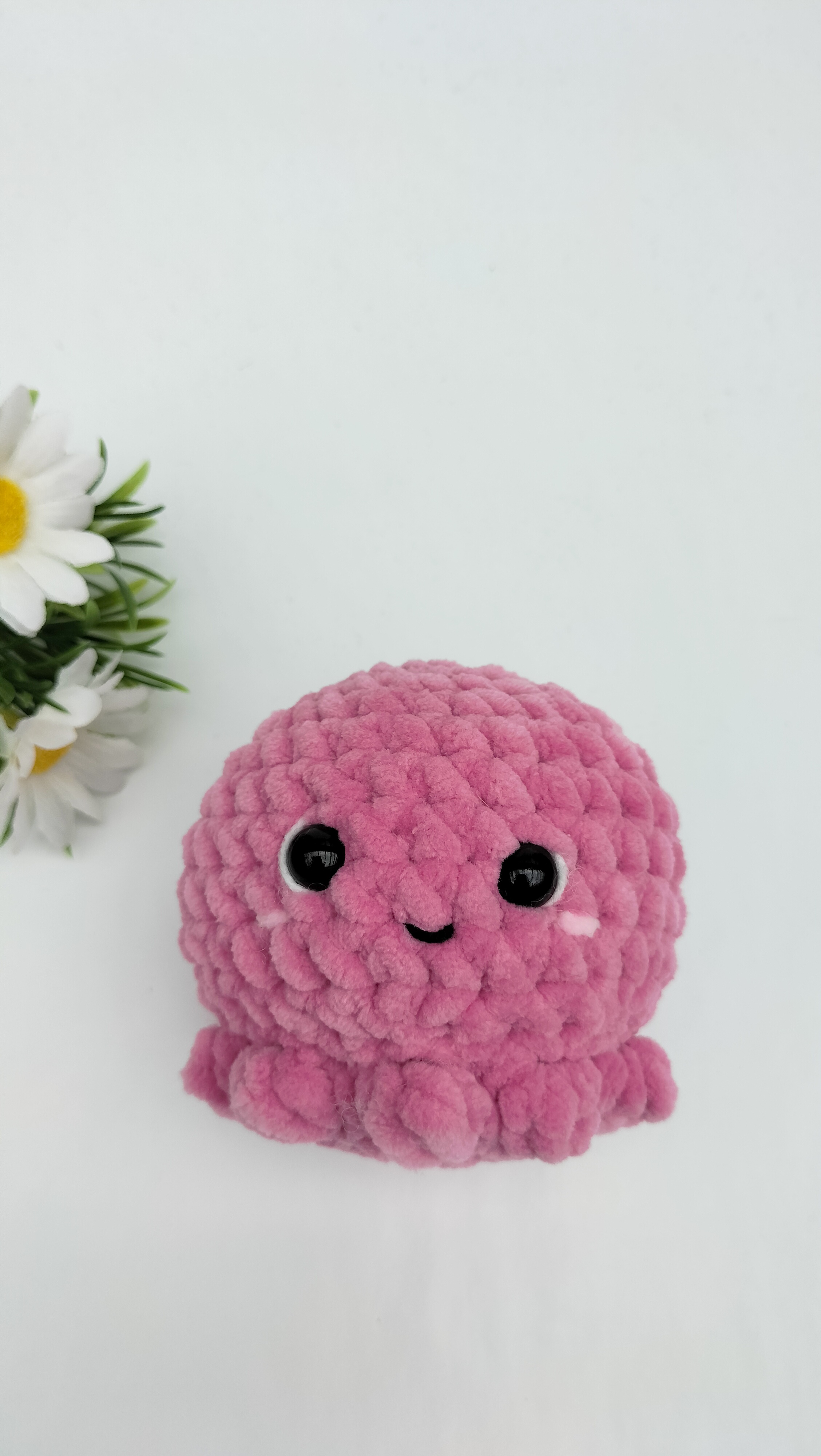 Knuffel inktvis (roze)