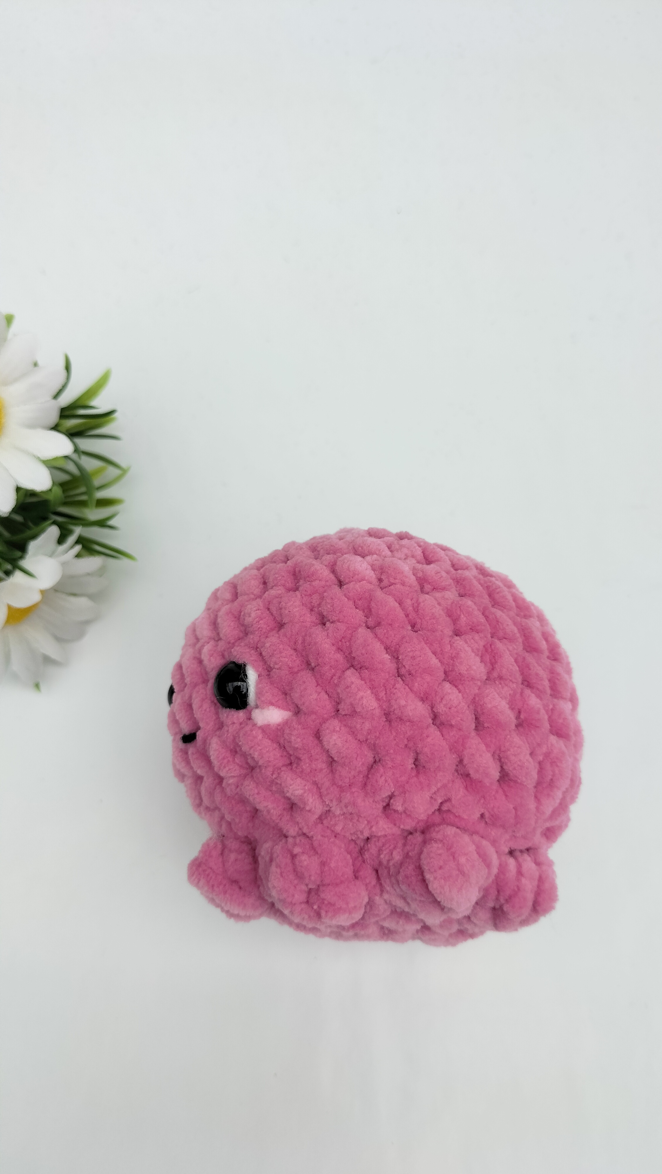 Knuffel inktvis (roze)