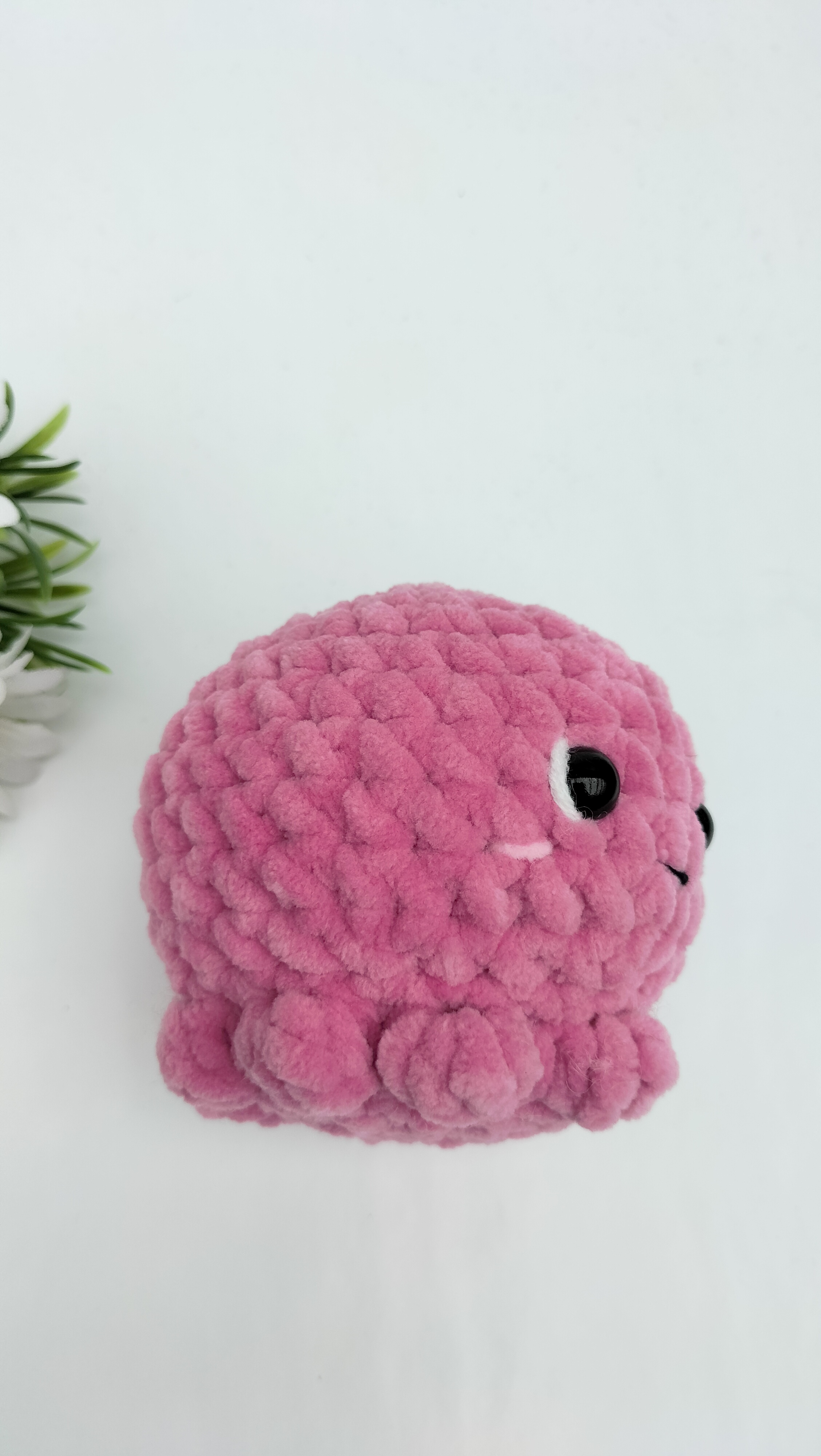 Knuffel inktvis (roze)