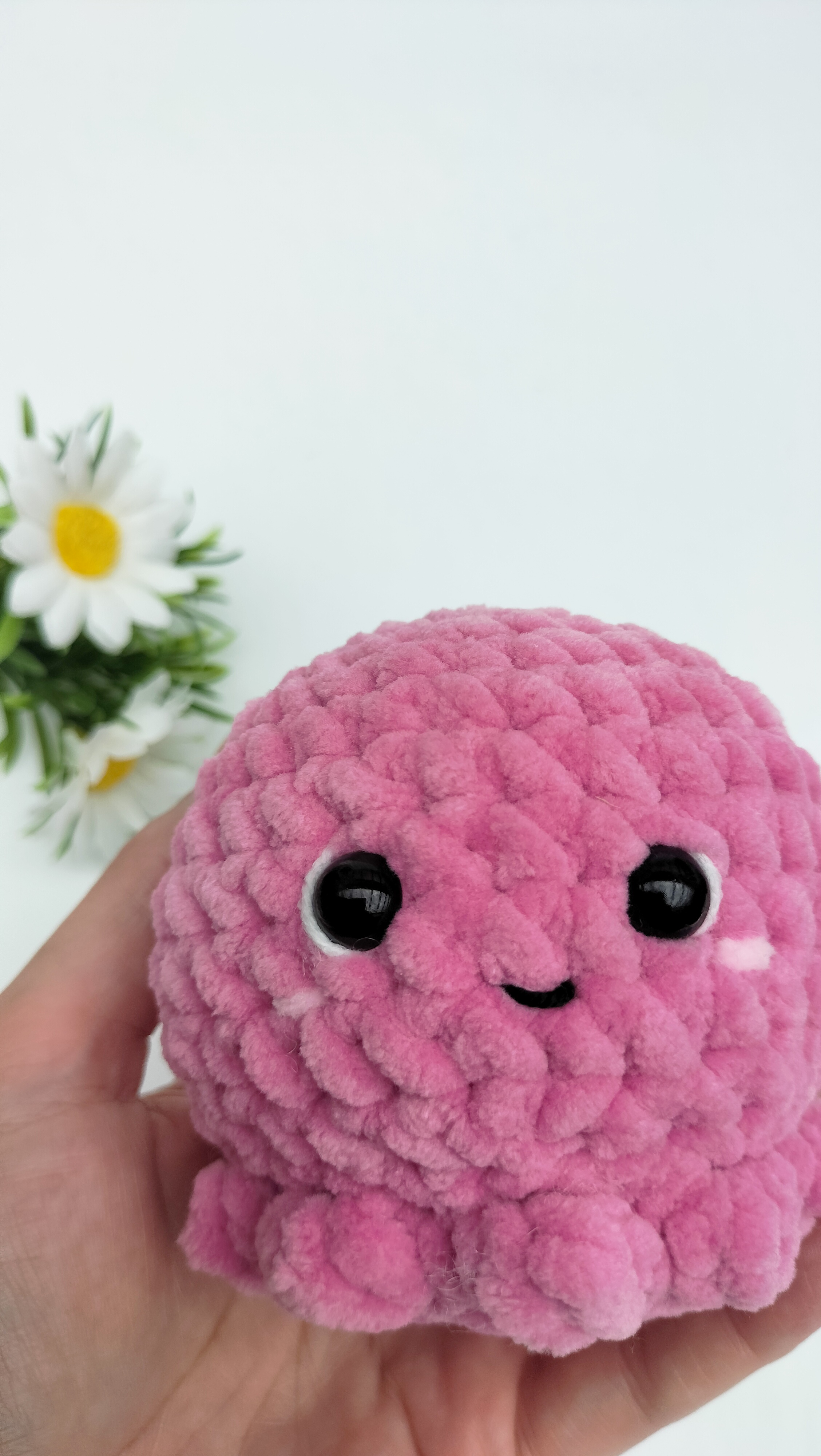 Knuffel inktvis (roze)