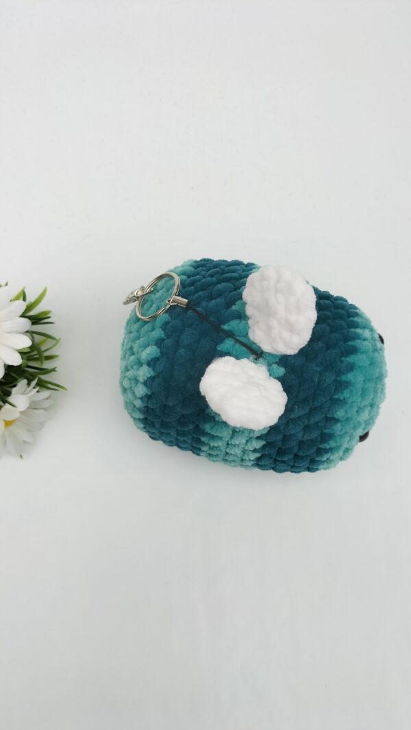 Knuffel bij/ sleutelhanger (groen) maat middel