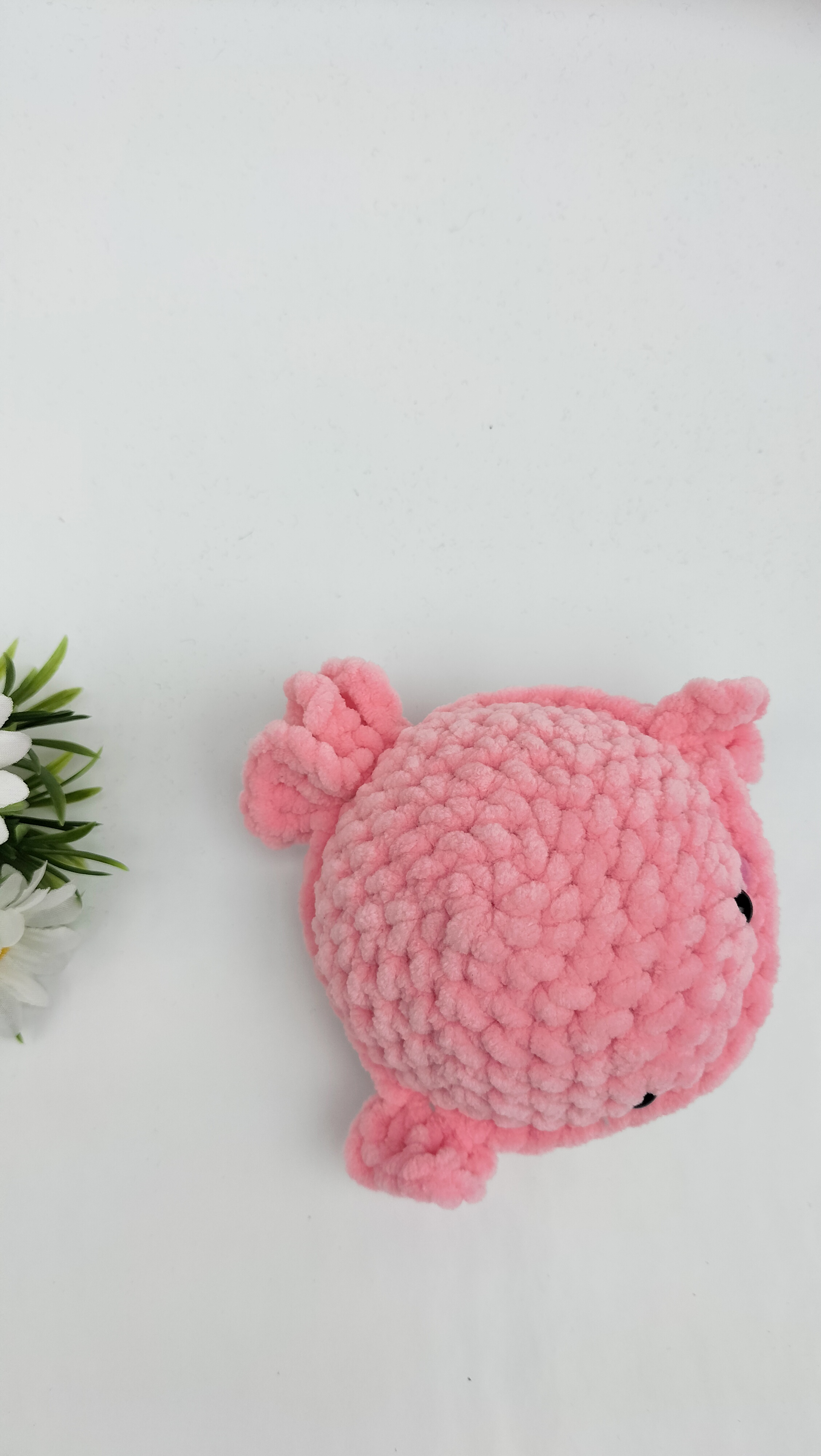 Knuffel walvis (roze)