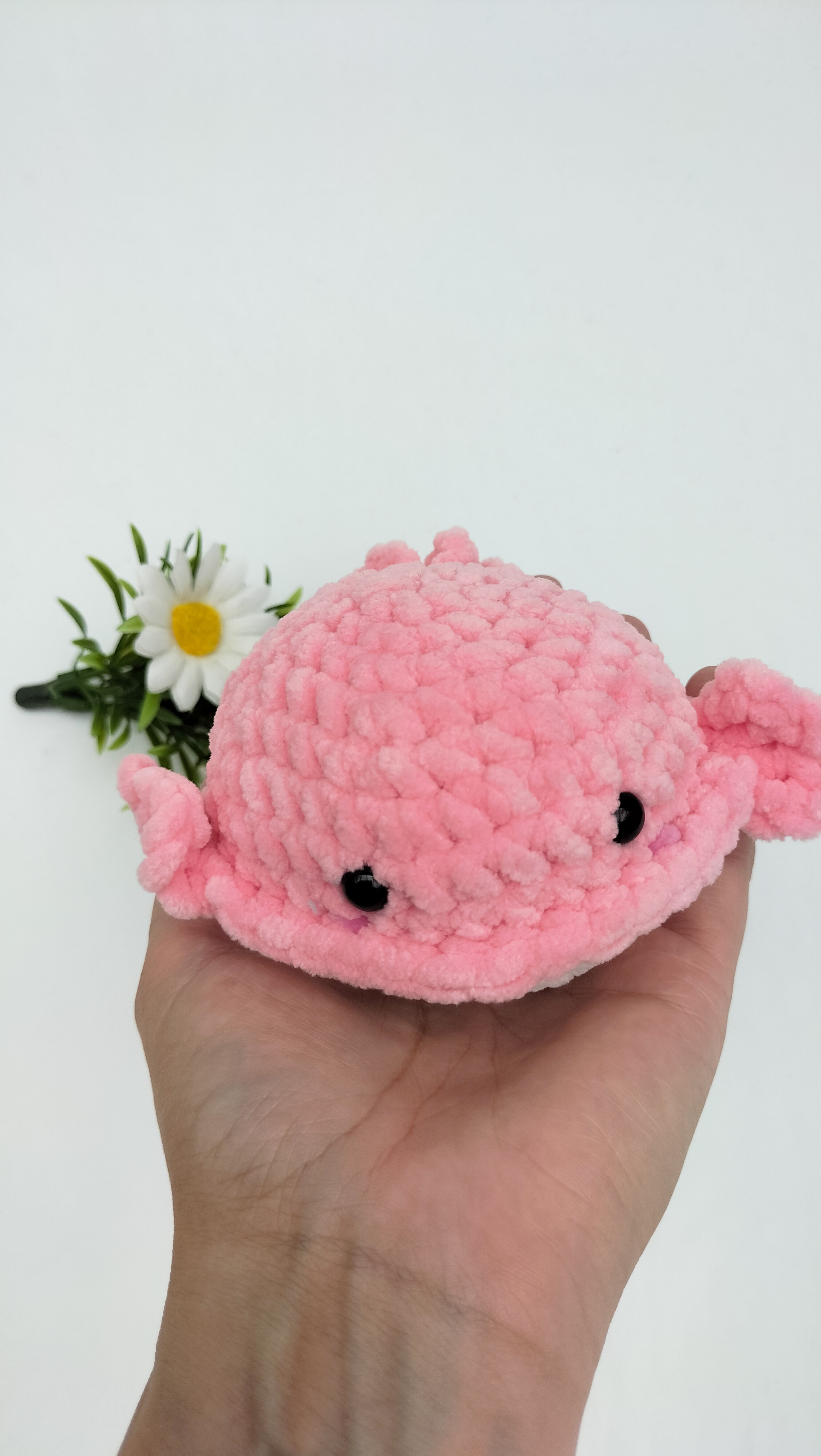 Knuffel walvis (roze)