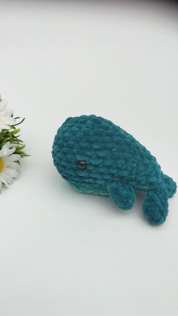 Knuffel walvis (donker blauw- licht blauw) (type 2)