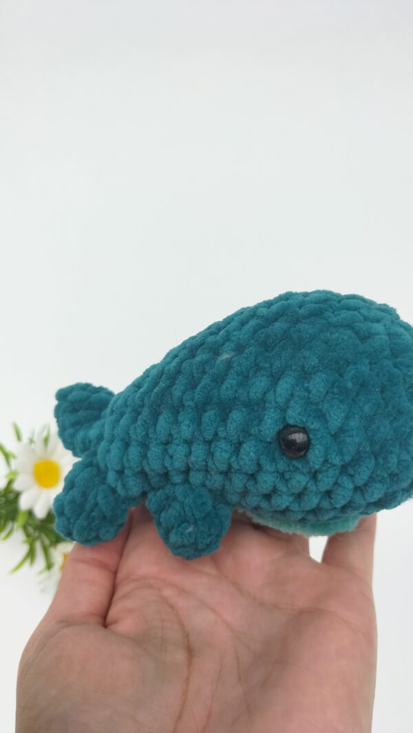 Knuffel walvis (donker blauw- licht blauw) (type 2)