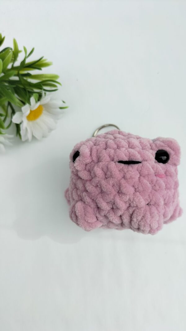 Sleutelhanger kikker (heel zacht paars)