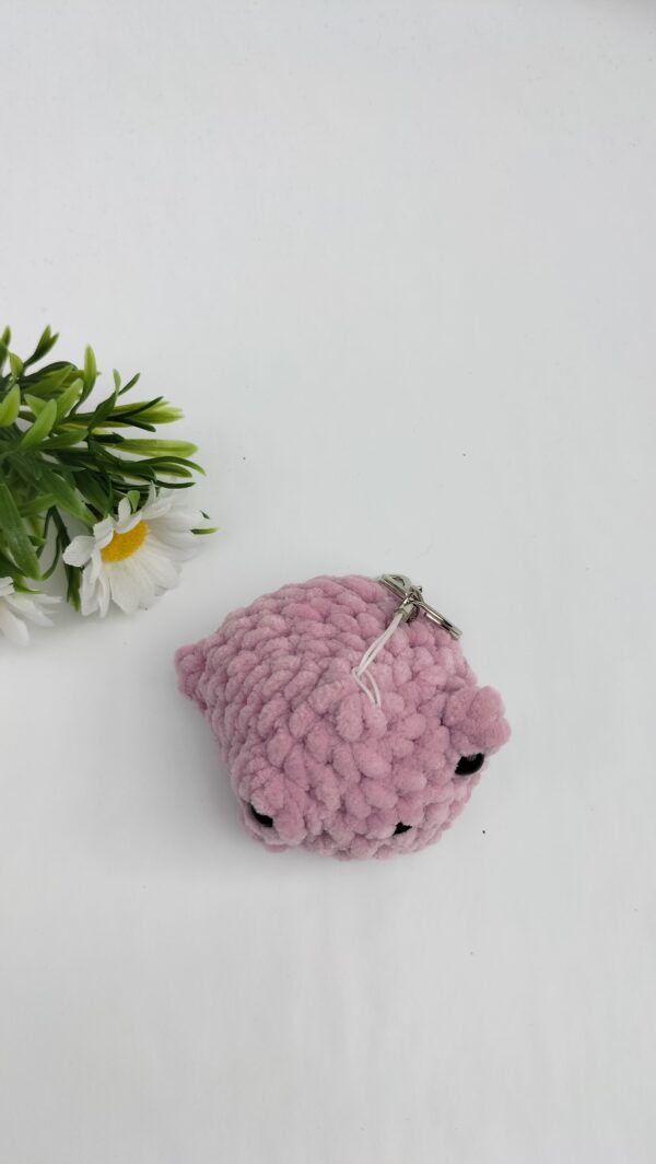 Sleutelhanger kikker (heel zacht paars)