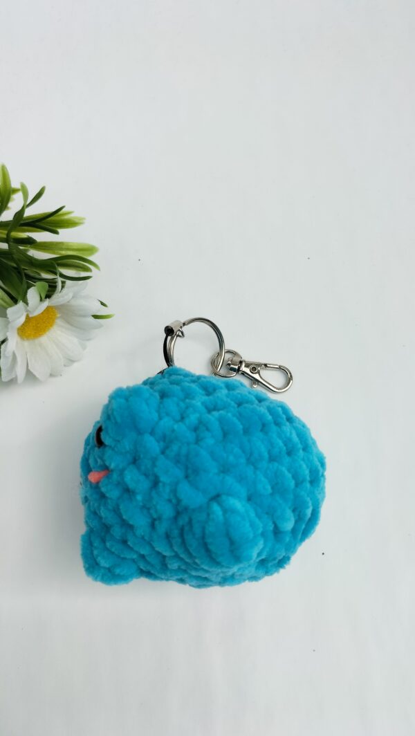 Sleutelhanger kikker (felblauw)