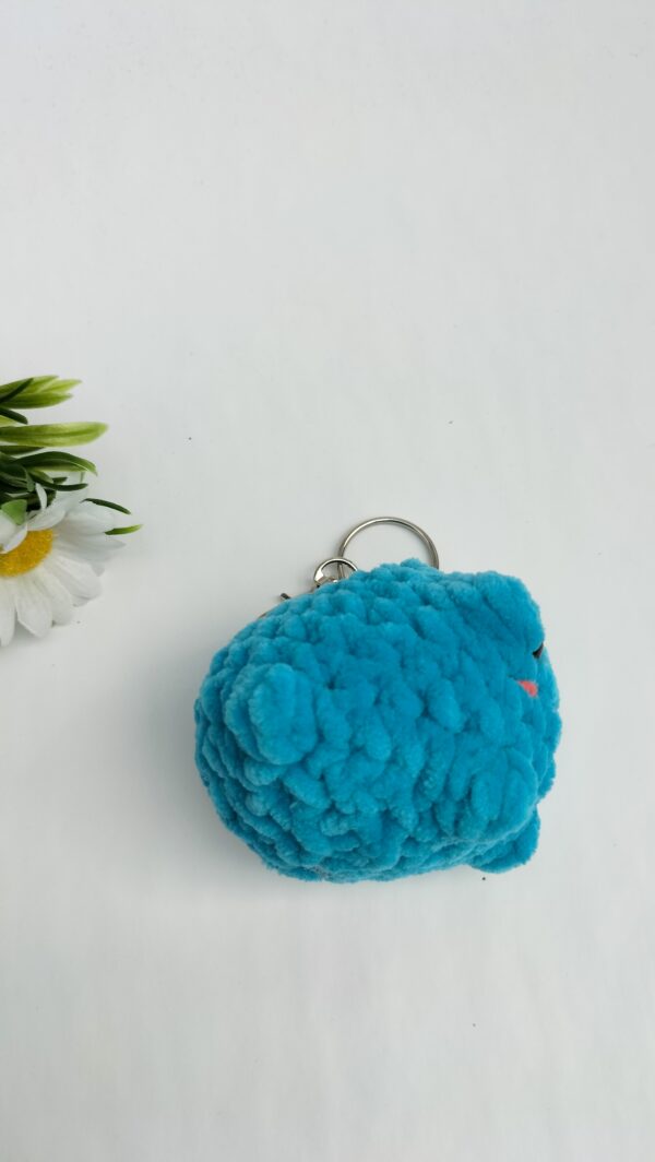 Sleutelhanger kikker (felblauw)