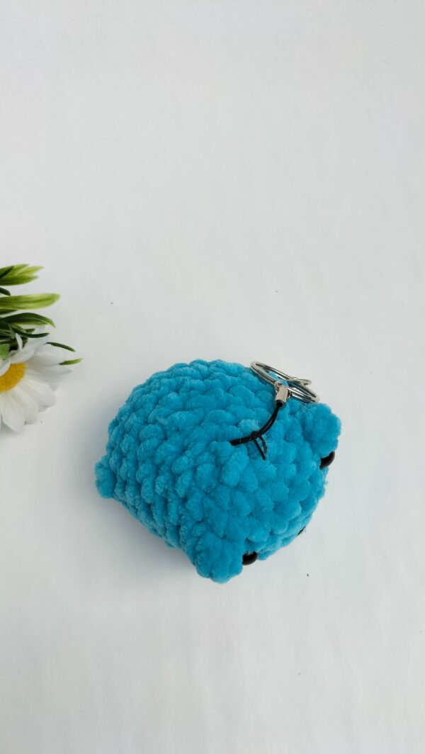 Sleutelhanger kikker (felblauw)