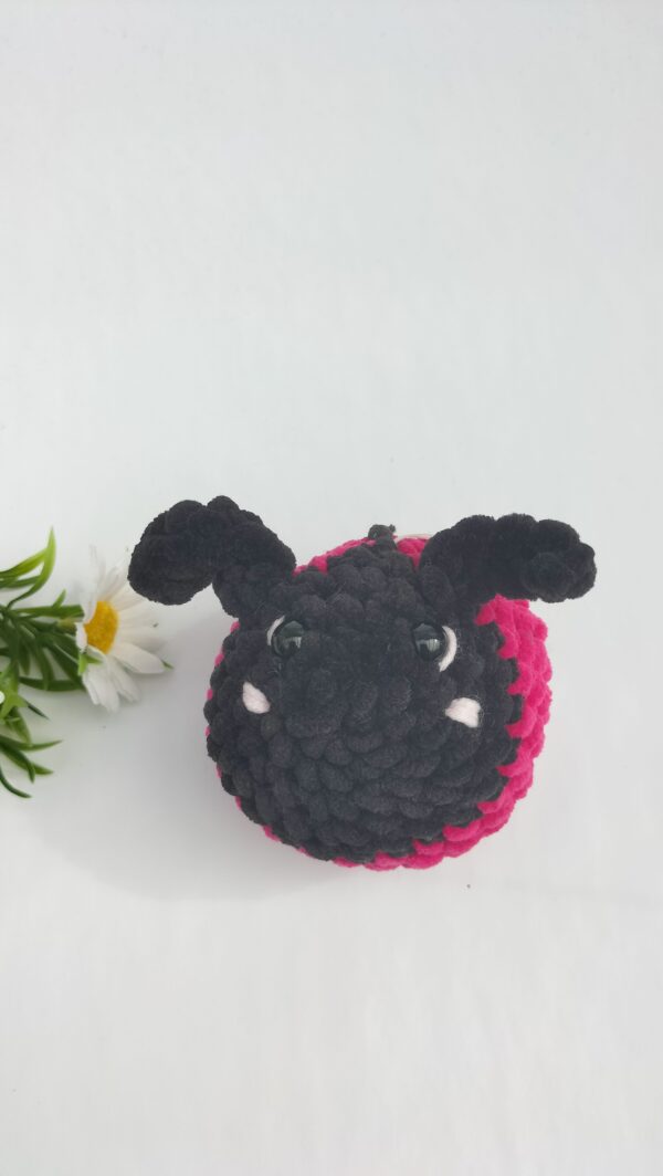 Sleutelhanger lieveheersbeestje (fuchsia)