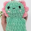 Knuffel Axolotl (mint-roze)
