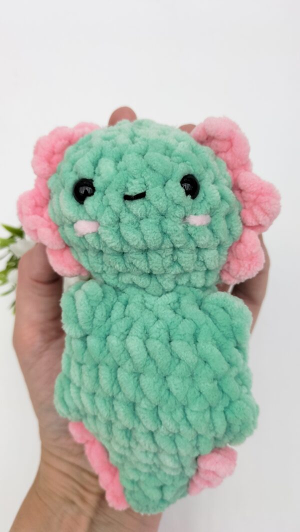 Knuffel Axolotl (mint-roze)