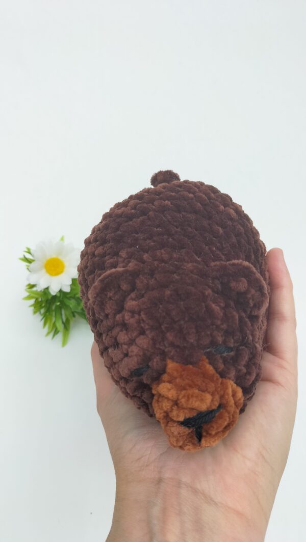 oplus_1058 Knuffel slapende beer (bruin)