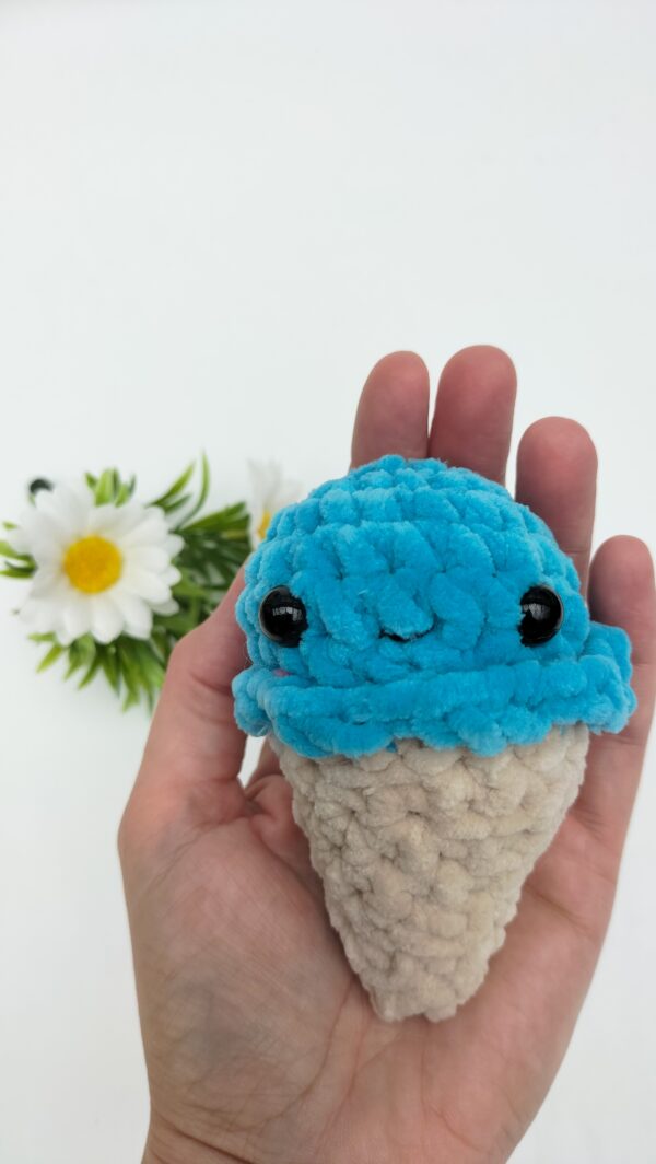 Sleutelhanger ijsje (smurfen blauw)