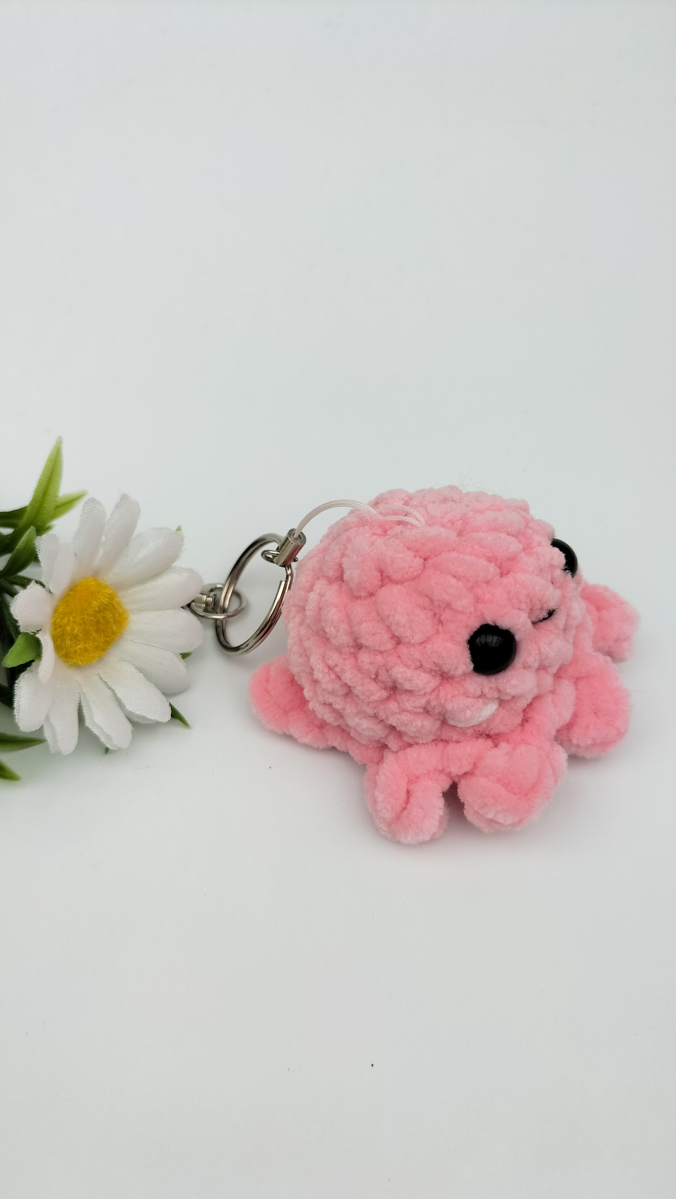 oplus_1058 Sleutelhanger octopusje (roze)