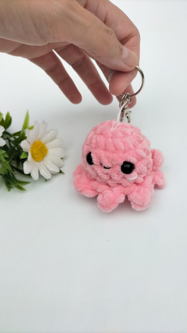 oplus_1058 Sleutelhanger octopusje (roze)