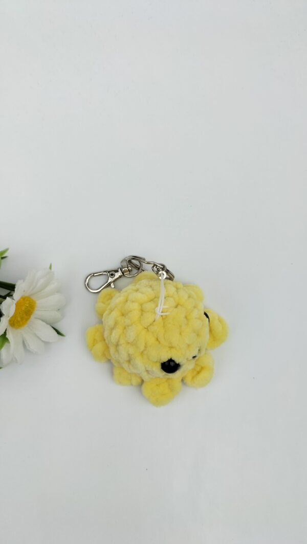 Sleutelhanger octopusje (geel)