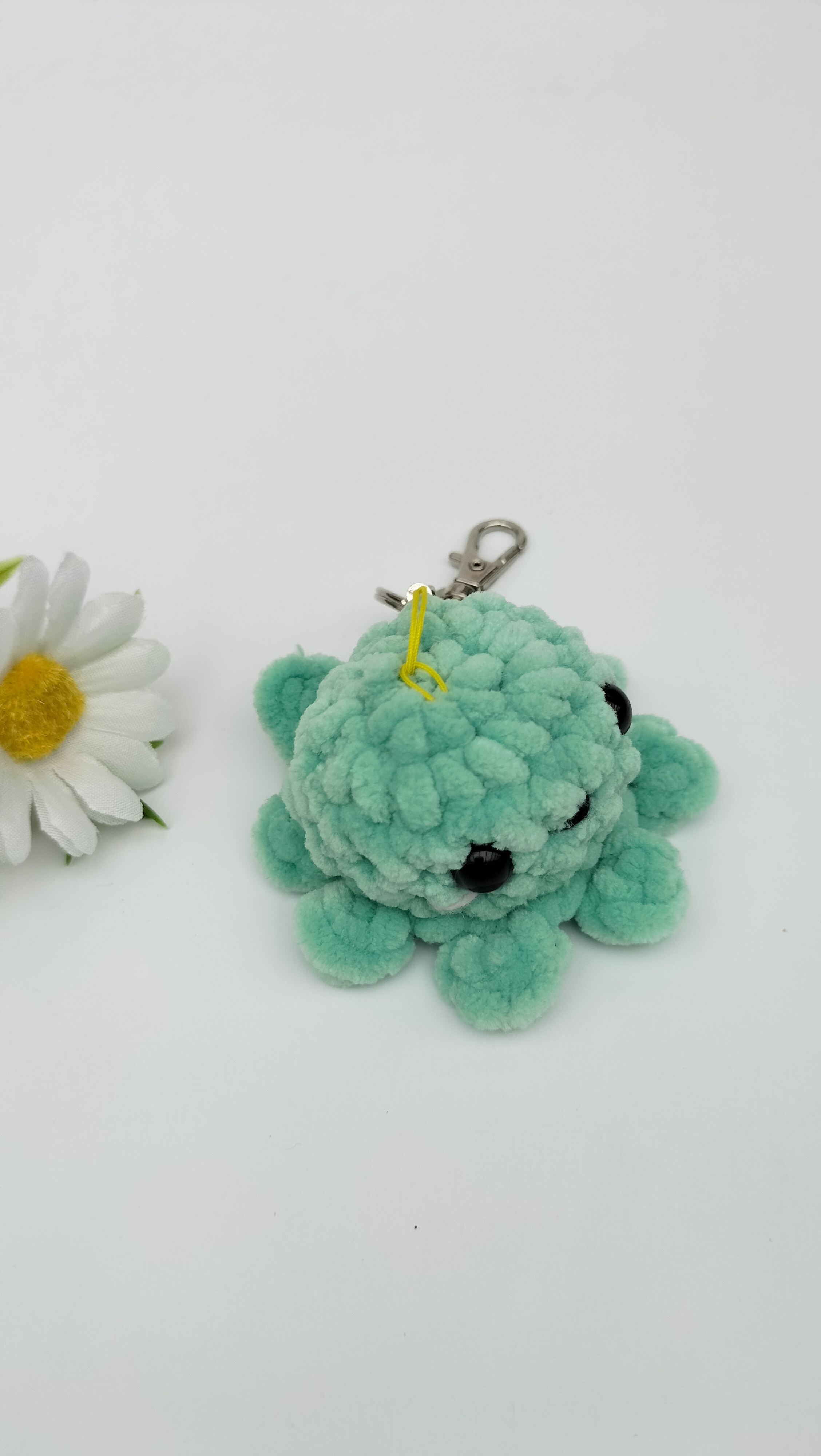 oplus_1058 Sleutelhanger octopusje (mint)