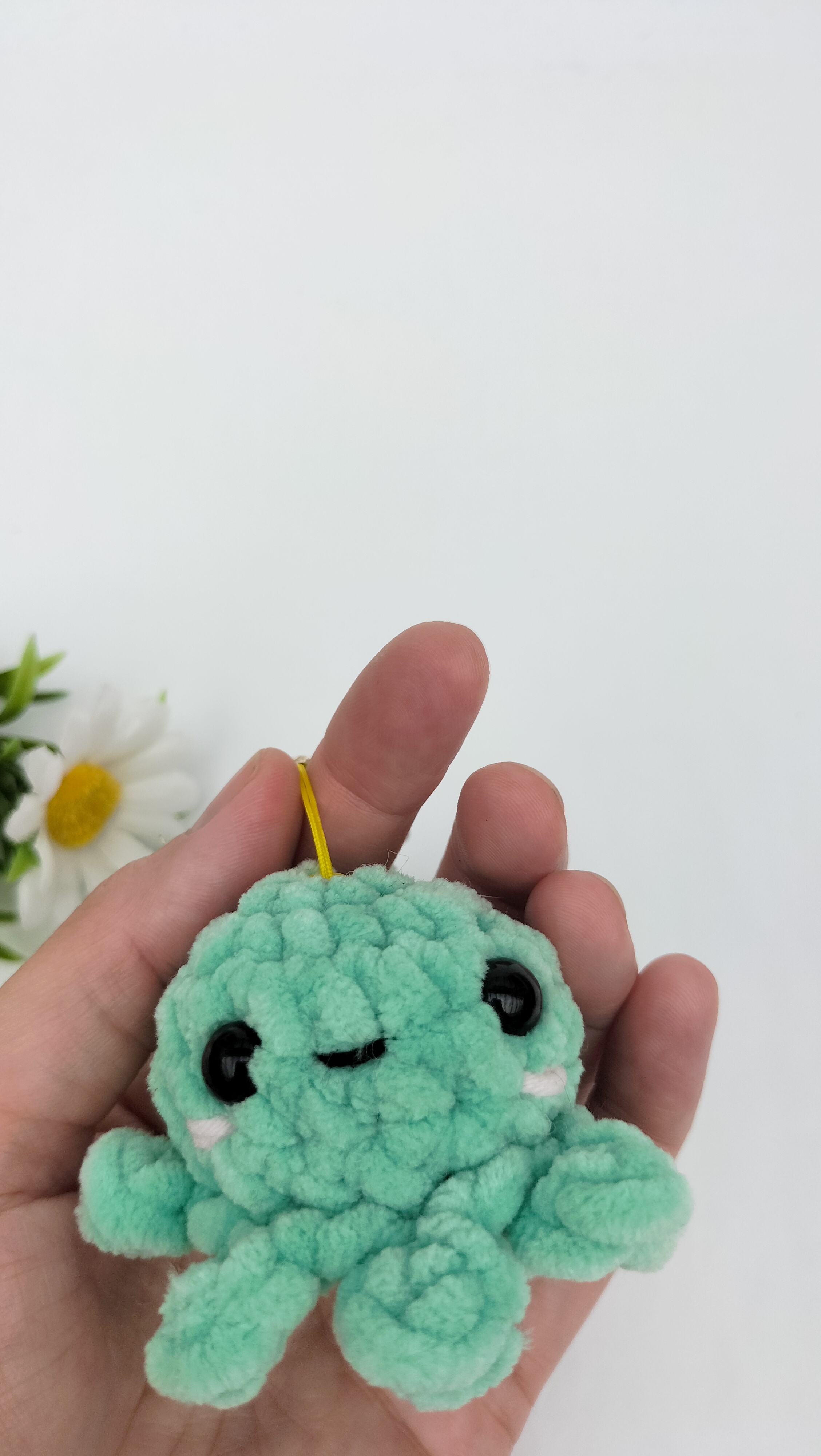 oplus_1058 Sleutelhanger octopusje (mint)