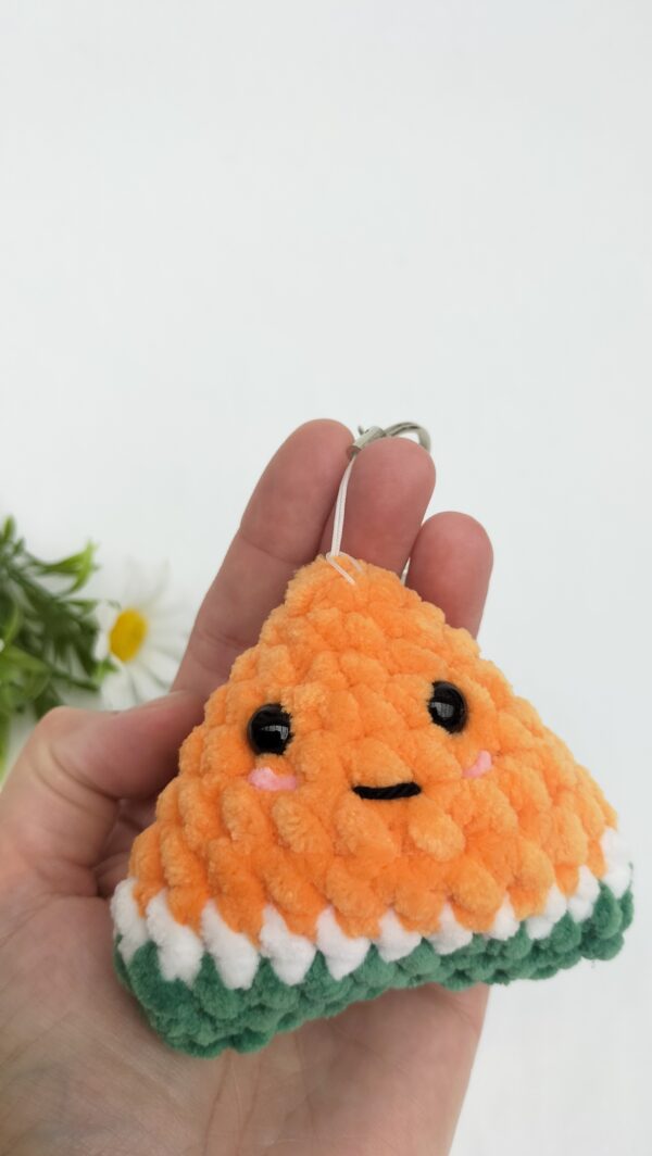 Sleutelhanger meloen (licht oranje)