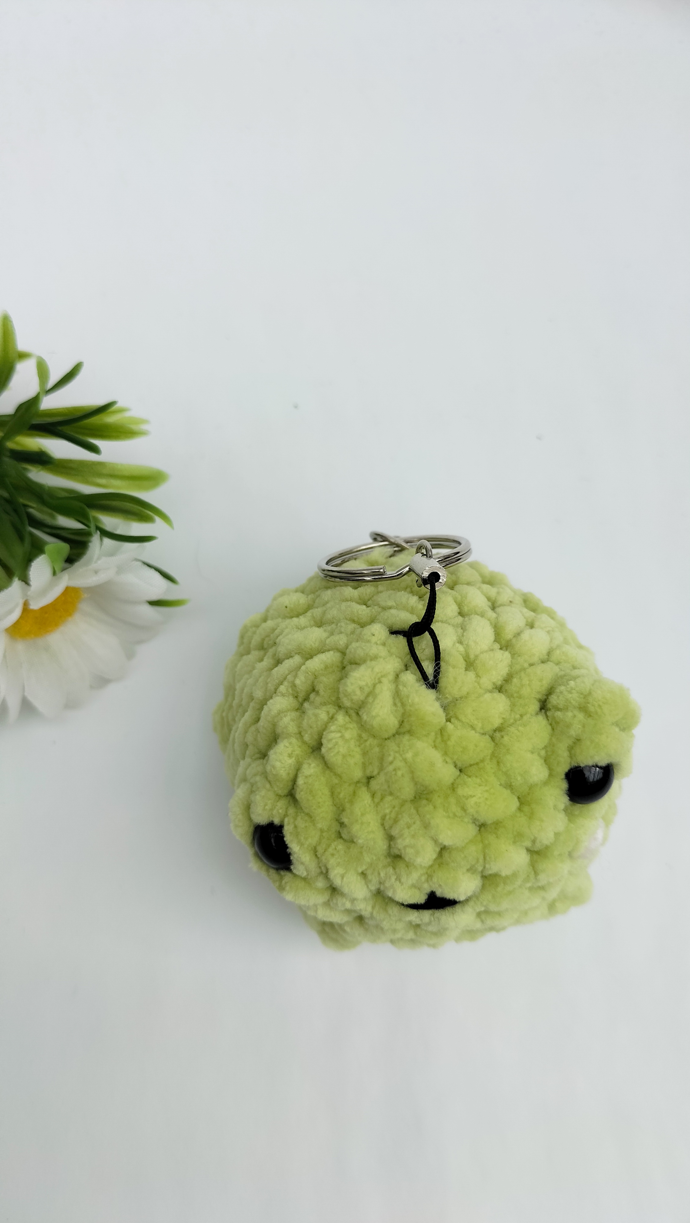 Oplus_1026 Sleutelhanger kikker (lichtgroen)