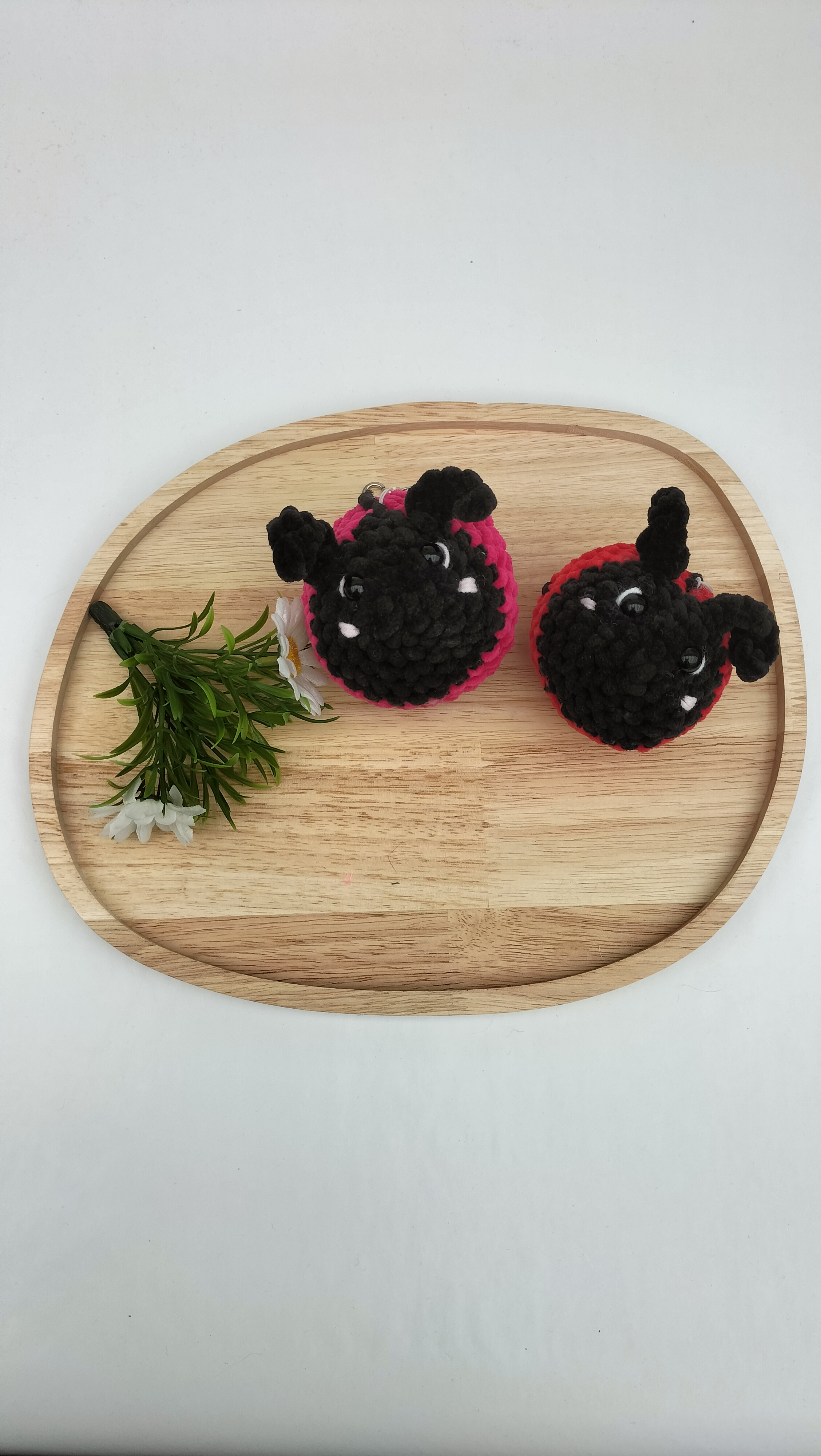 oplus_34 Sleutelhanger lieveheersbeestje sleutelhanger (rood)