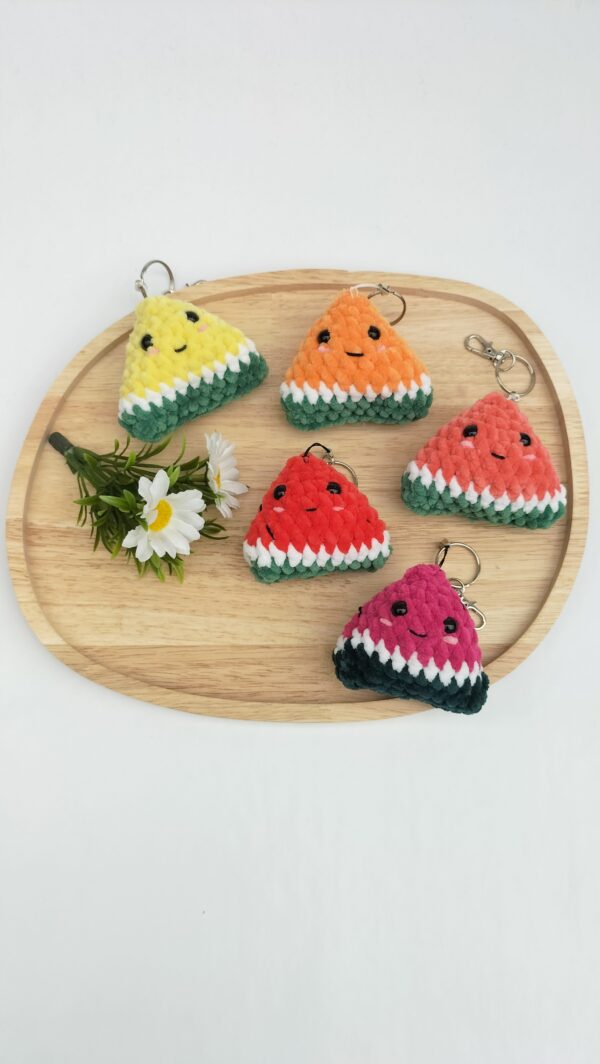 Oplus_1026 Sleutelhanger meloen (fuchsia)