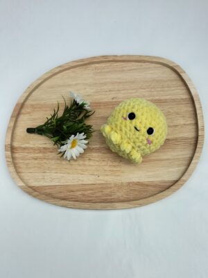 Knuffel inktvis (geel)