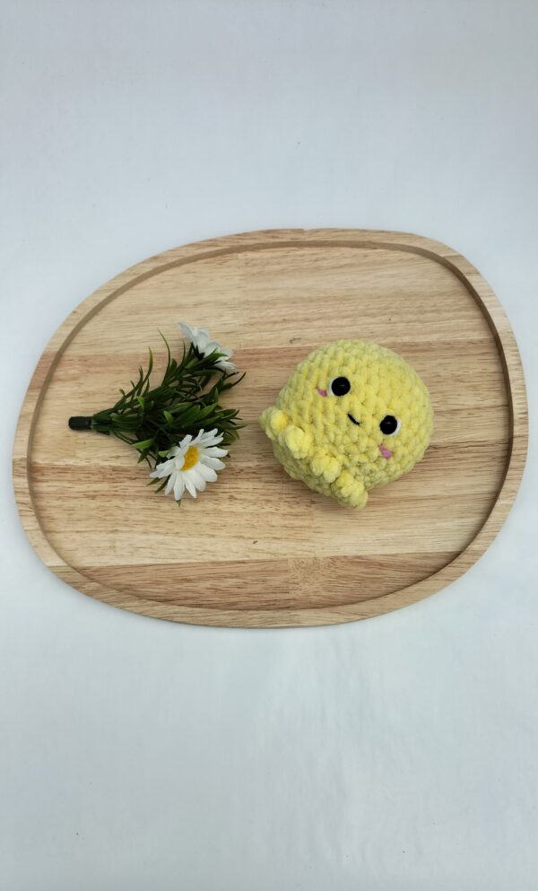 producfoto inktvis geel Knuffel inktvis (geel)