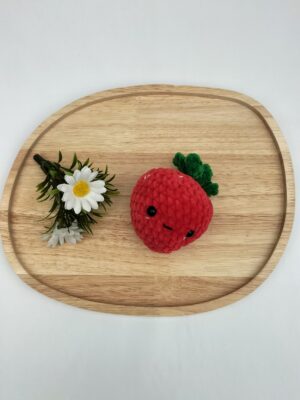 Knuffel aardbei (rood)