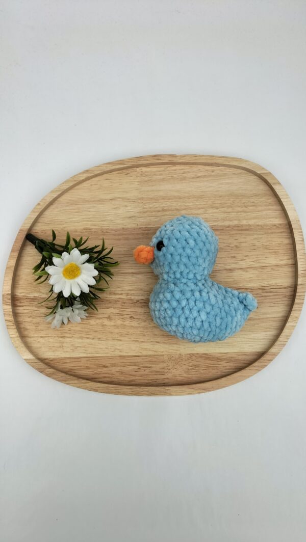 productafbeelding licht blauw Knuffel eendje (lichtblauw)