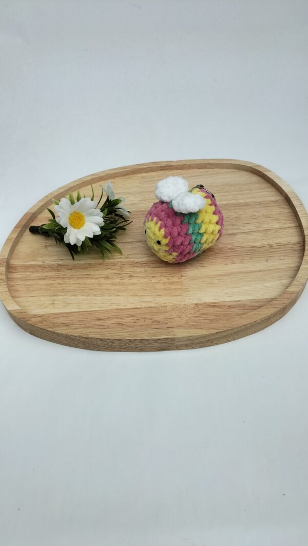 oplus_34 Sleutelhanger bijtje medium (roze, groen, geel)