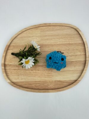 Sleutelhanger kikker (felblauw)