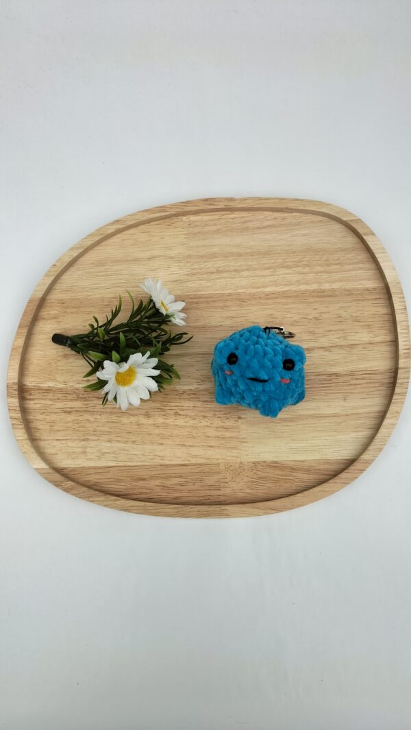 Sleutelhanger kikker (felblauw)