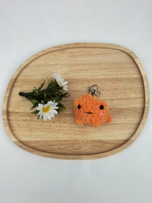 Sleutelhanger kikker (oranje)