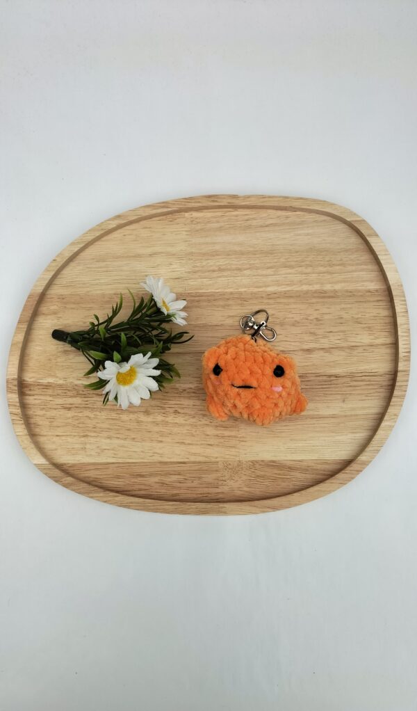 Sleutelhanger kikker (oranje)