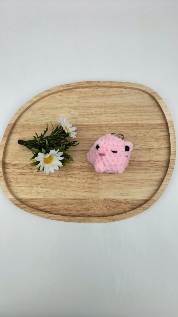 Oplus_34 Sleutelhanger kikker (roze)