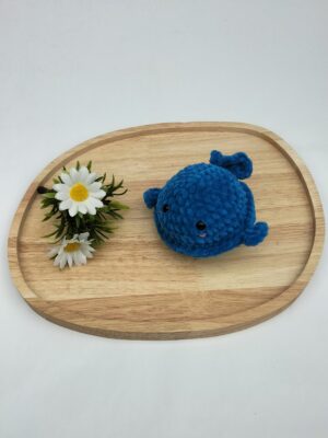 Knuffel walvis (blauw)