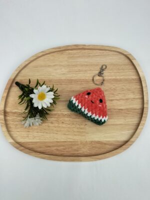 Oplus_34 Sleutelhanger meloen (donker oranje)