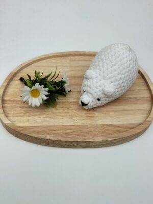 Knuffel slapende ijsbeer (wit)