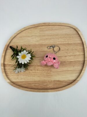 Sleutelhanger octopusje (roze)