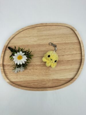 Sleutelhanger octopusje (geel)