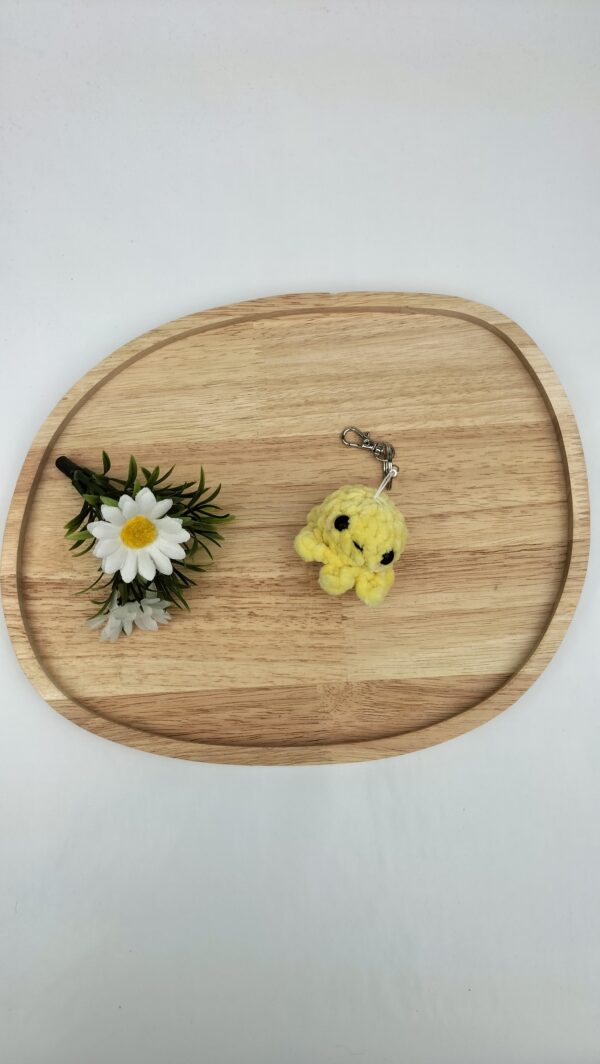 Sleutelhanger octopusje (geel)