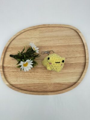 Oplus_34 Sleutelhanger kikker (geel)