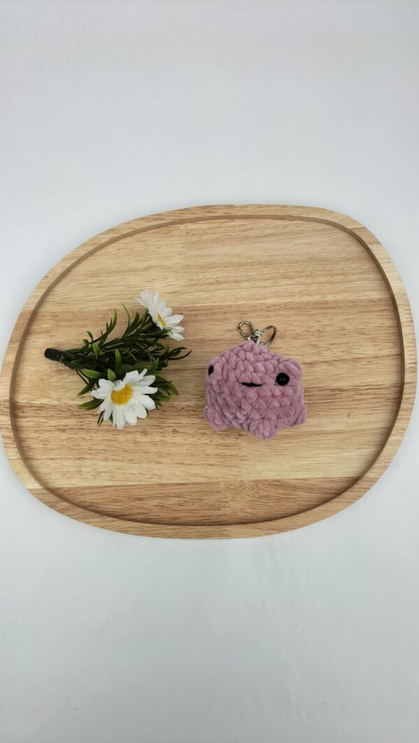 Sleutelhanger kikker (heel zacht paars)