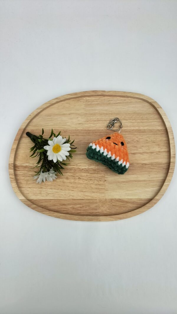 Sleutelhanger meloen (licht oranje)