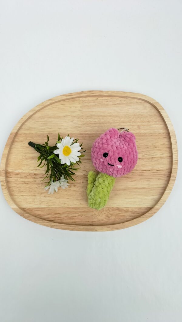 Sleutelhanger tulp (roze)