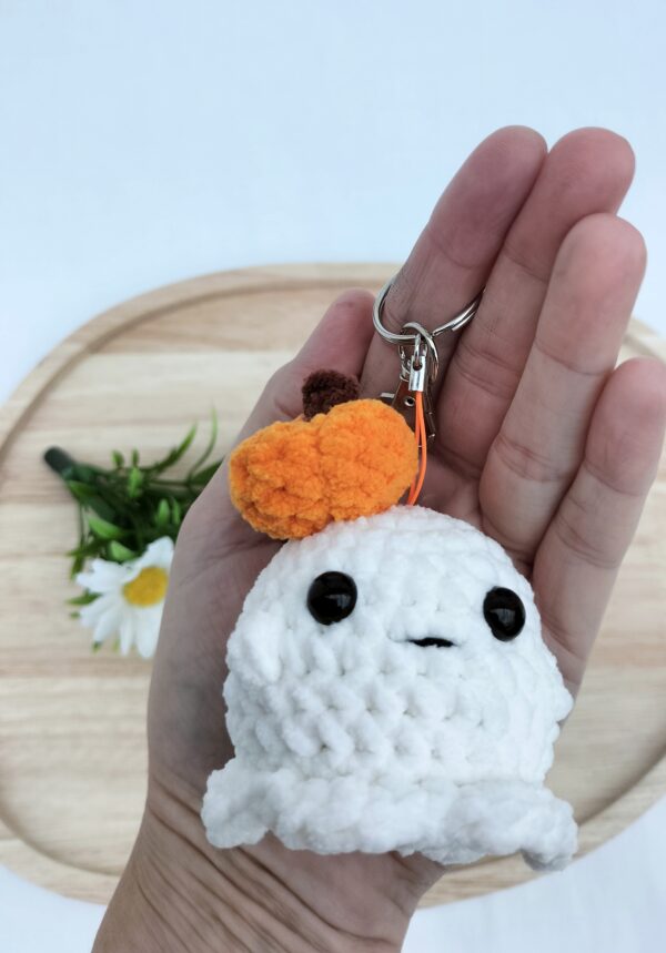 Oplus_34 Sleutelhanger spookje met pompoen