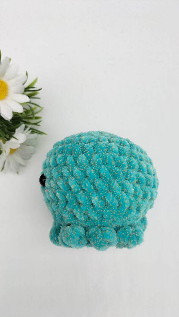 Knuffel inktvis (blauw gespikkeld)